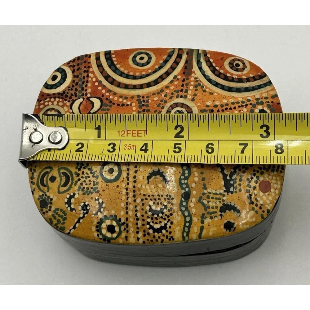 Better World Arts Handcrafted‎ Paper Mache Tribal Trinket Box Alec Baker Aussie